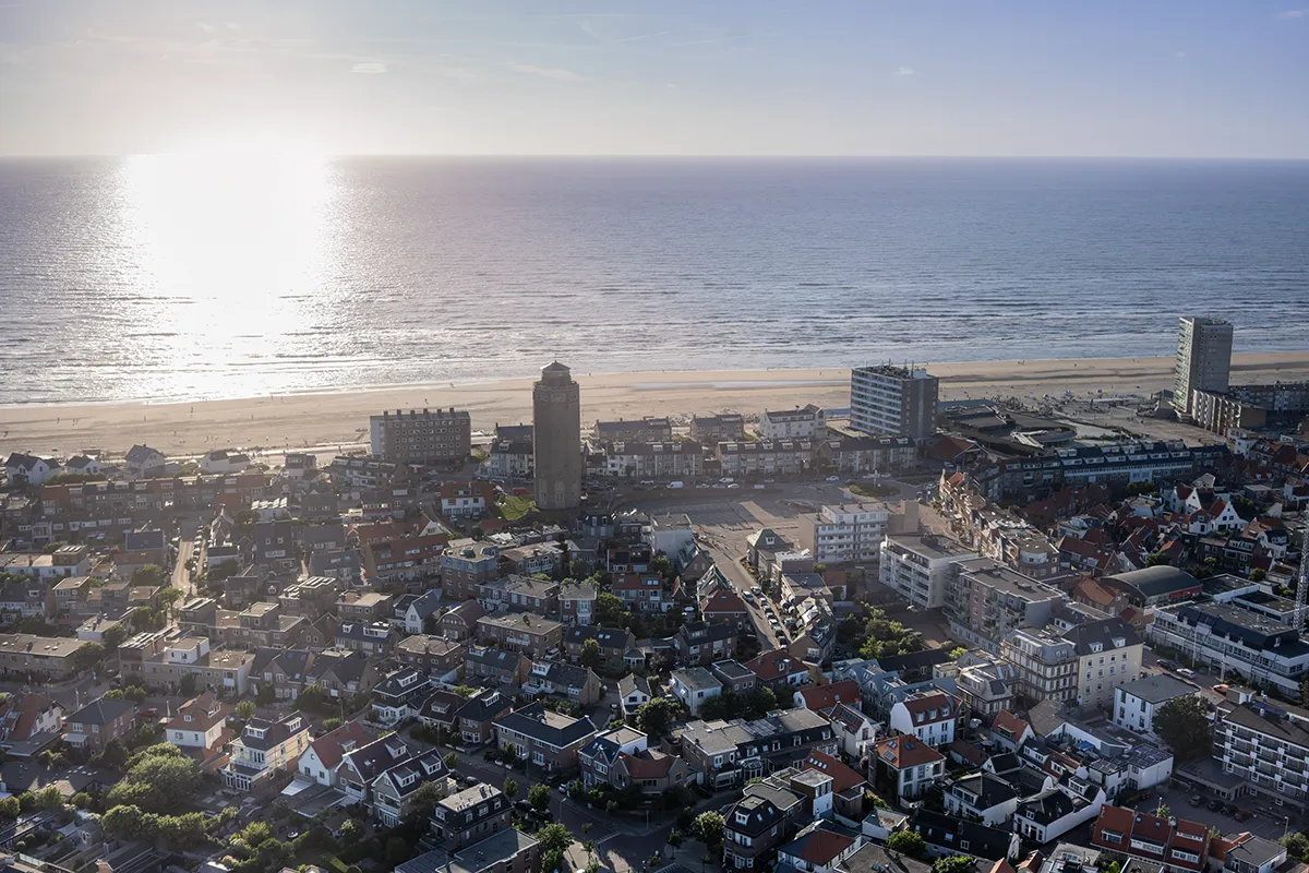 Gemeente Zandvoort luchtfoto vanaf land